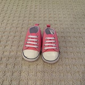 Brand new pink infant/toddler Converse high-tops